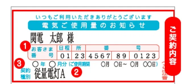 関西電力の内訳の見方